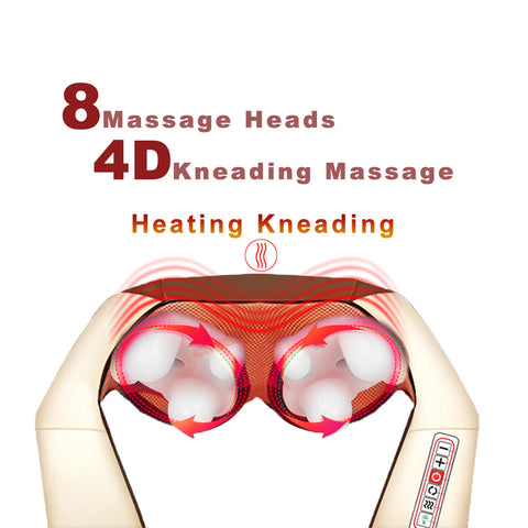 Image of Portable Cervical Neck, Shoulder, Back, Leg, butt and foot Heat Massager