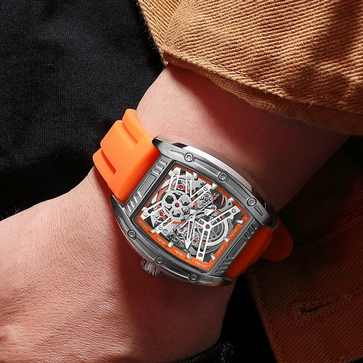 🔥MEGIR Sport Mechanical Movement Wristwatch