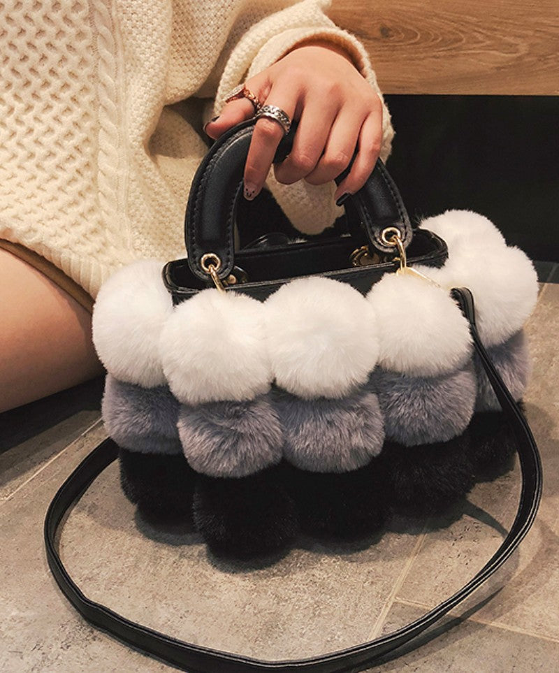 Luxury Fox Fur Ladies Handbag